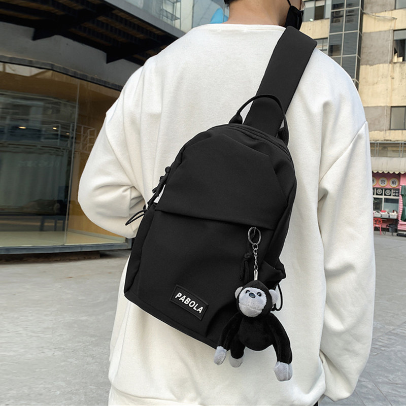 简约潮牌男休闲日系手机包斜挎包 帕柏拉男士包袋