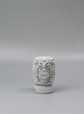 热销清水混凝土摆件浮雕柱石墩水泥工艺品造景扩香石道具摆件FZ35