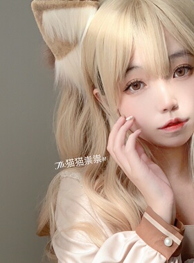 手作仿真毛绒发箍可爱
