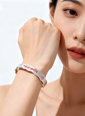 925银手镯 道系敕令静心咒五路财神手镯金光篆复古国风镯子银镀层