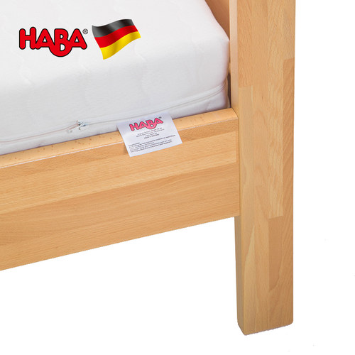 HABA单人床140cm德国原装进口儿童床实木榉木北欧简约风实木床 - 图2