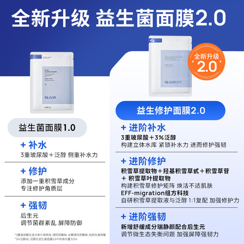 【于适同款】瑷尔博士益生菌面膜2.0补水熬夜修护积雪草舒缓保湿 - 图3