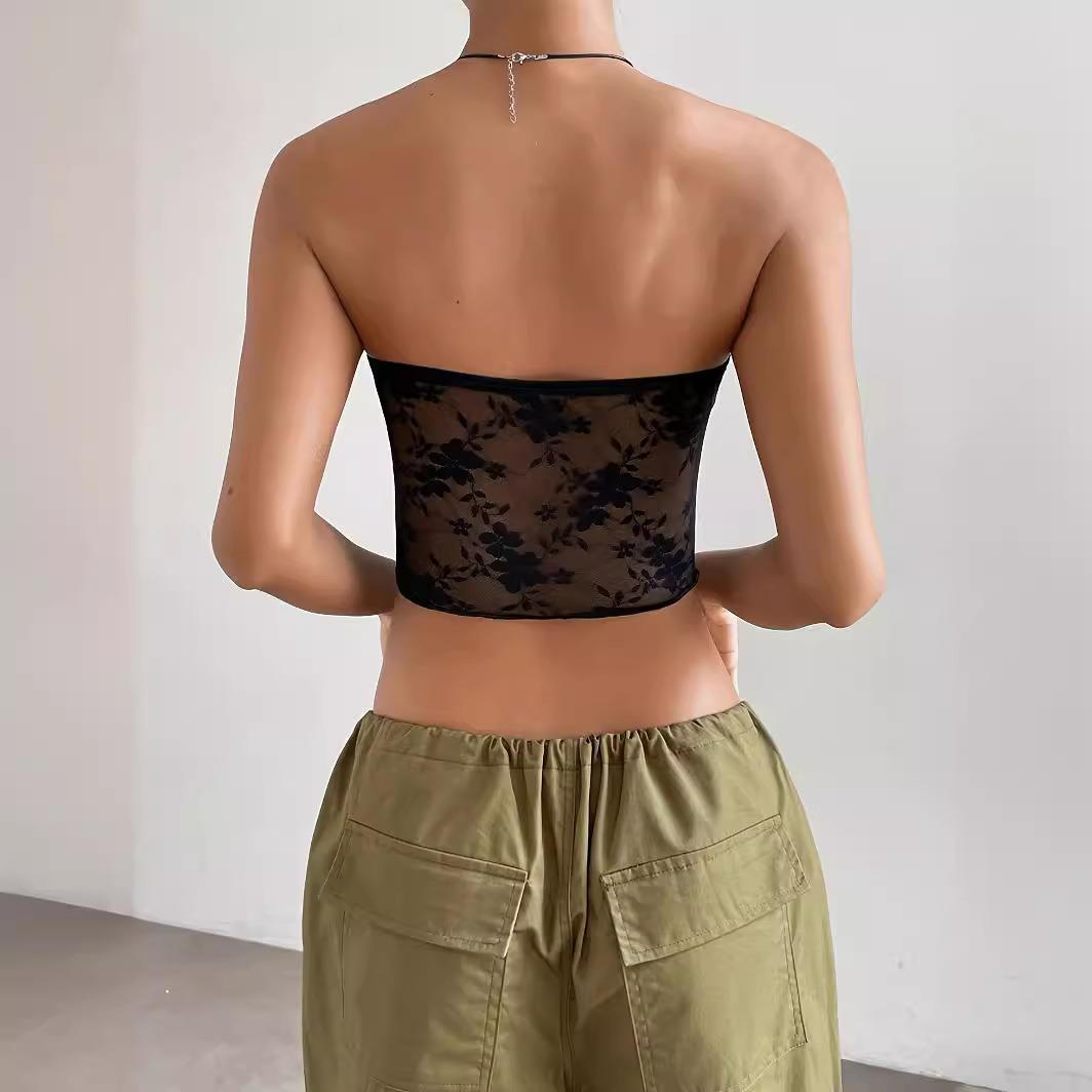 Lace bra is versatile and can be worn on the inside or outsi - 图1