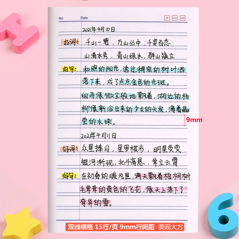 读书笔记本摘抄本摘记本小学生用摘录阅读摘记笔记记录本专用心得采蜜集好词好句摘抄本日积月累卡阅读记录卡-图0