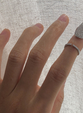 jennie同款指尖指甲戒指女金智妮冷淡风小众个性指甲关节戒指