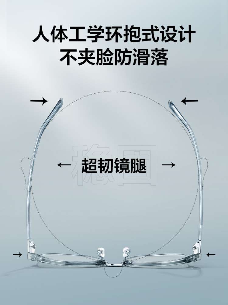 半框眼镜斯文败类男款可配近视度数复古痞帅防蓝光护眼睛大框架潮-图2