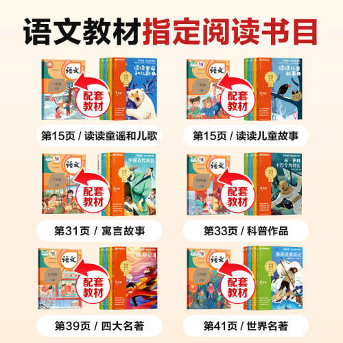 学而思 2026新版快乐读书吧 上下册1-6年级同步教材寓言童话名著作文指导课外读物真人伴读特级教师精讲精批大字注音大师美绘-CB - 图3