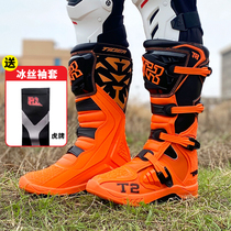 TR Tiger Cards Cross-country Boots Motorcycle Riding Shoes Long Boots Male anti-fall Rinkers Rider Equipment Rally Boots Racing Shoes