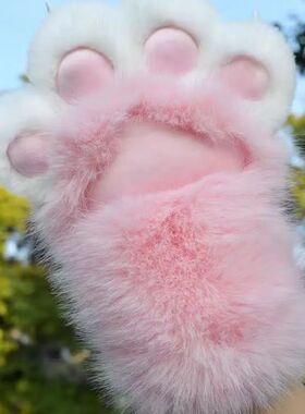 New Plush Cosplay Cat Paw Gloves Squeaking Thicken Cat Claw