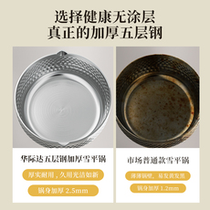 Фритюрница 华际达炸锅304不锈钢油炸锅带滤网家用省油小型雪平锅小奶锅汤锅