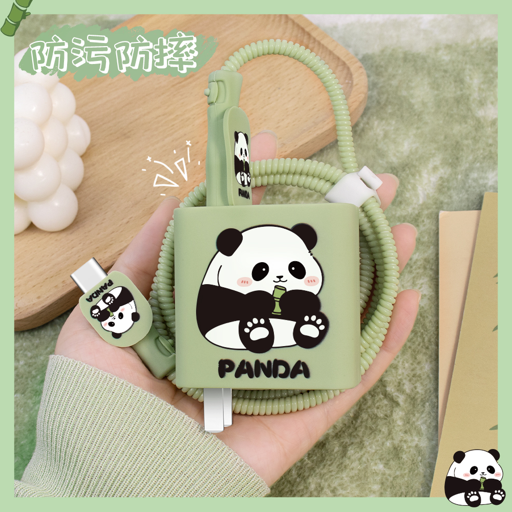 适用OPPOA6Pro充电器数据线保护套80WOPPOReno15Pro15防断裂修复神器真我Neo7turbo缠绕绳OPPOK12x可爱印花款 - 图2