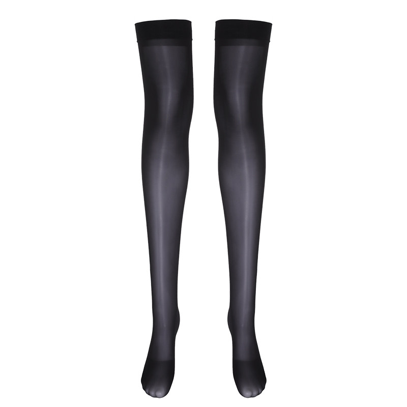 涞觅「暗金油亮暗夜哑光」性感长筒丝袜女薄款防滑硅胶纯色高筒袜,淘宝优惠券,粉丝福利购,淘宝优惠卷