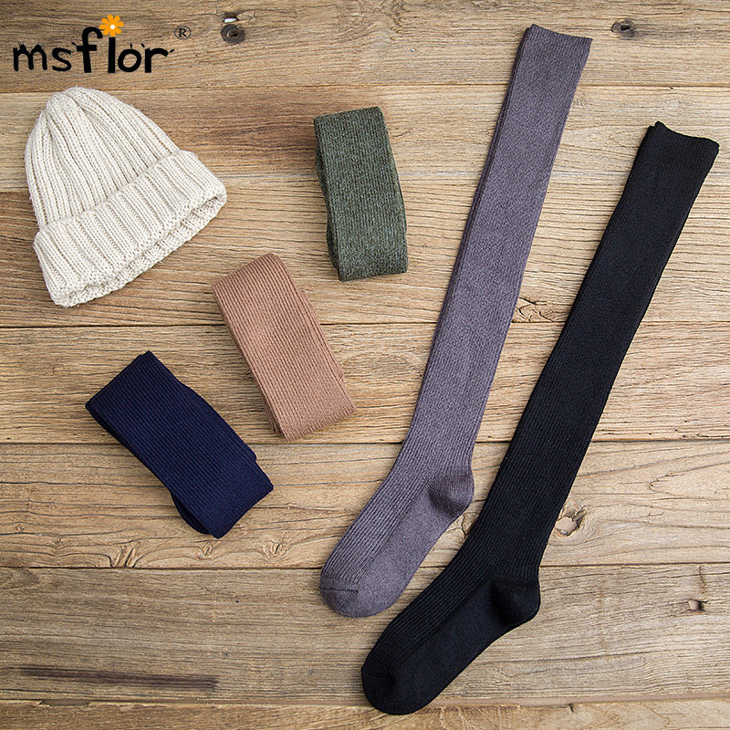 子女加厚韩版秋冬款美腿袜长筒袜 msflor短袜/打底袜/丝袜/美腿袜