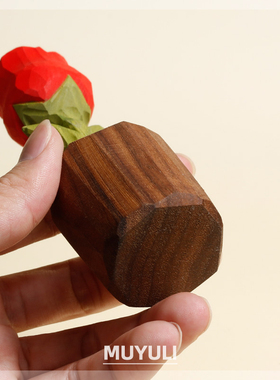 木头木雕小王子的玫瑰花摆件情侣一对桌面装饰品闺蜜礼物送男友