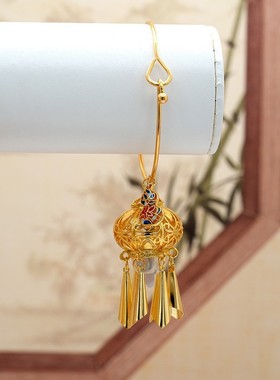 2025新中式中秋国风发光手镯花城明灯三千周边手链男女串吊坠汉服