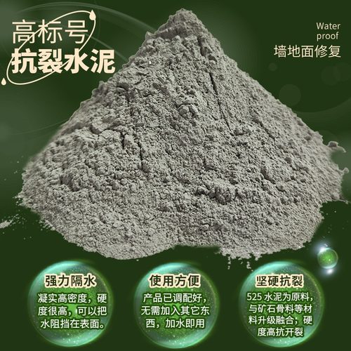 水泥地面修补防水高强度速干堵漏王快干高标白水泥砂浆胶缝隙填充 - 图0