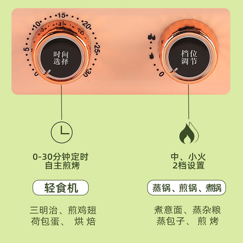 iken多功能三明治家用小型烤早餐机 iken三明治机