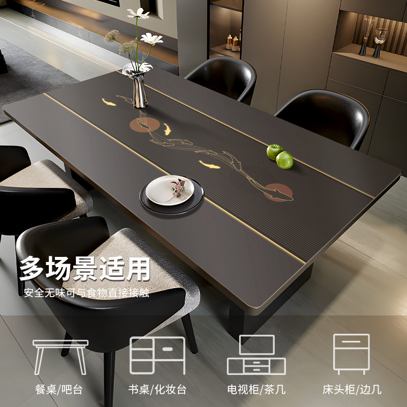 轻奢高级感餐桌垫防水防油免洗餐边柜电视柜桌布防尘酒柜茶几盖布,淘宝优惠券,粉丝福利购,淘宝优惠卷