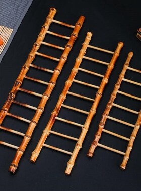 竹根新款梯子小摆件 迷你竹梯 设计道具竹挂件礼品