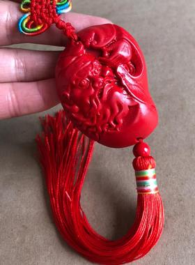 朱砂万应神挂件随身佩戴钟馗 关羽二爷太岁车饰流苏装饰腰佩礼物