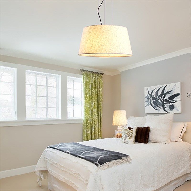 亚麻布艺吊灯新中式餐厅包间餐饮饭店餐桌简易清新文艺灯具带射灯,淘宝优惠券,粉丝福利购,淘宝优惠卷