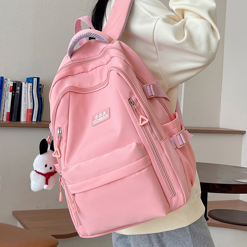 书包女生大学生高中学生初中生小学2024新款双肩包大容量背包旅行 - 图0