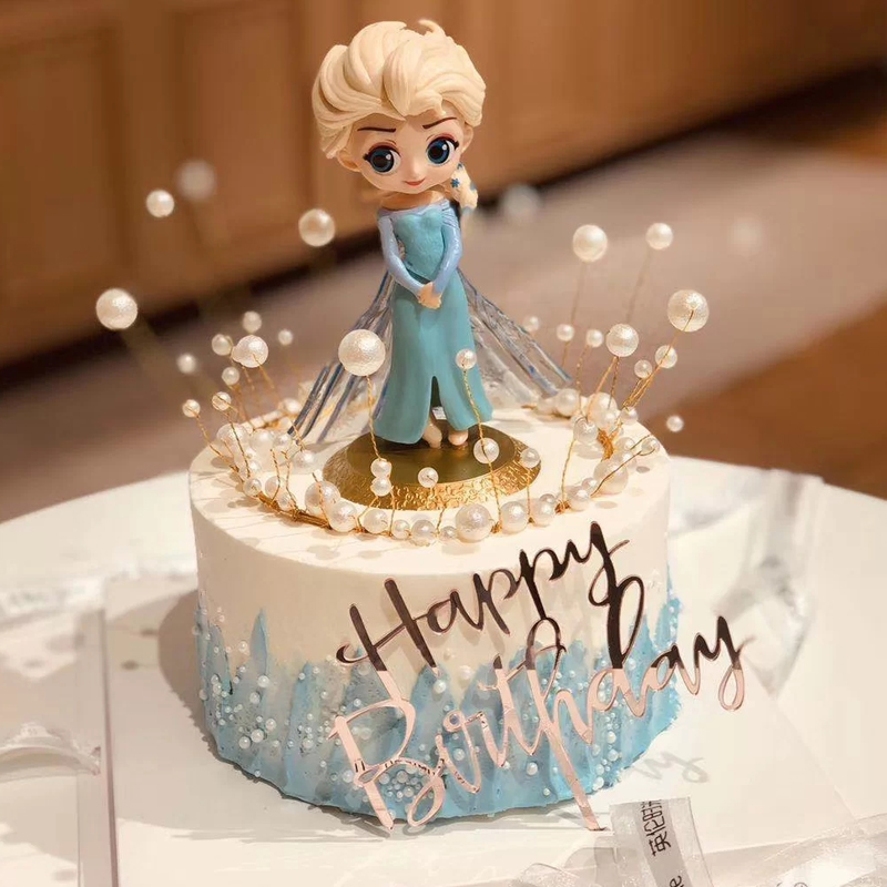 网红小公主烘焙蛋糕装饰儿童情景派对少女宝宝主题甜品台摆件装扮 - 图1