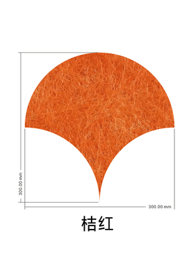 创意银杏叶片毛毡拼接自粘扎板照片墙仿锦鲤鱼鳞设计墙面装饰贴饰