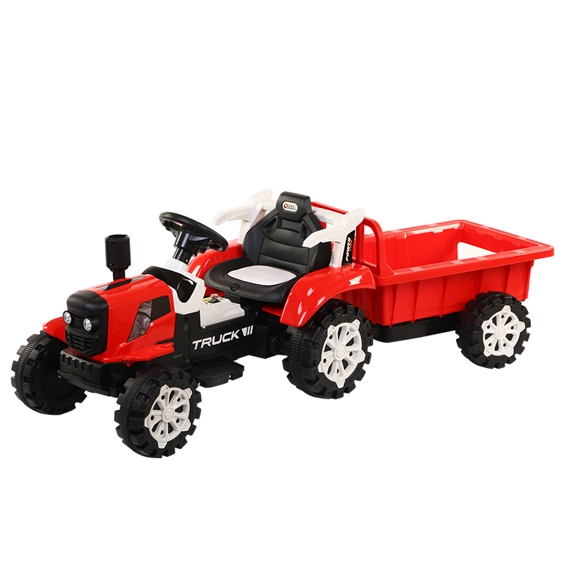 新网红儿童拖拉机遥控四轮汽车可坐人超大号带斗仿真手扶电动玩具