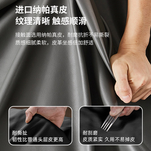 Art Color真皮床现代简约香奈尔床软包双人主卧室大床轻奢皮艺床 - 图0