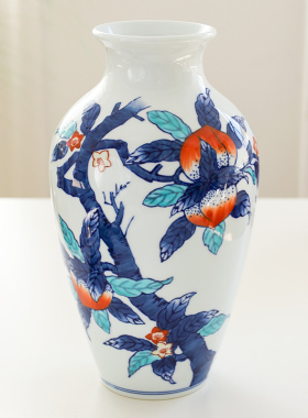 小鹿田烧日式大花瓶客厅插花摆件