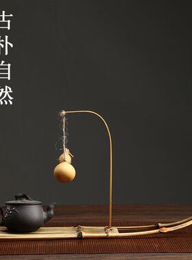 茶桌氛围布置竹编古风茶道配件杯垫古风编织古风房间装饰糕点摆盘