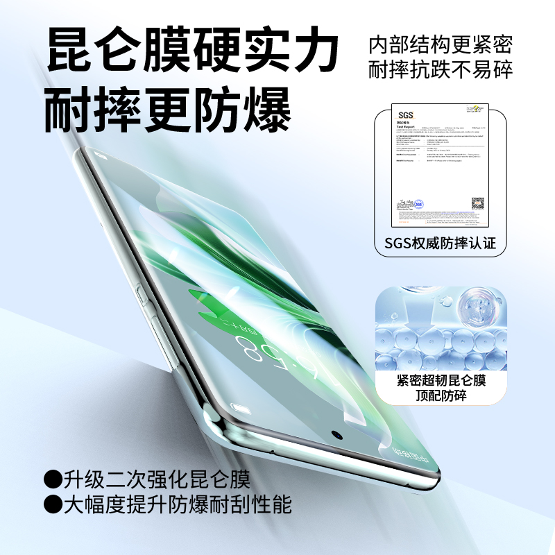 适用opporeno11手机膜reno10pro十钢化膜rone9新款无尘仓6por+曲屏全包5的陶瓷膜4全胶3保护0pp0曲面oppo贴膜 - 图2