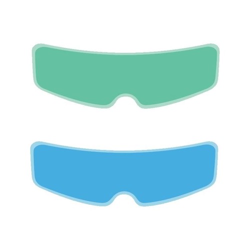 头盔防雾防雨膜电动摩托车头盔高清防雨贴膜镜片安全帽镜面贴通用 - 图3