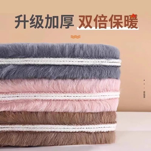 冬天保暖鞋垫男女加厚加绒棉防臭加绒鞋垫吸汗透气防寒毛绒仿兔毛 - 图1