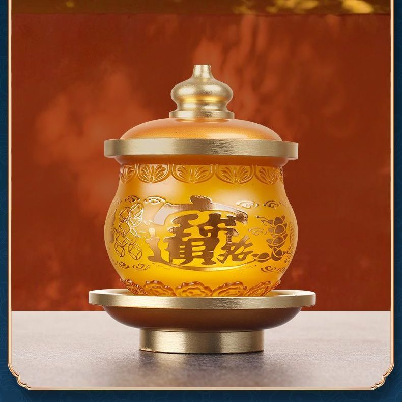 琉璃供佛香炉家用佛堂供奉供水杯供果盘莲花灯供佛具用品,淘宝优惠券,粉丝福利购,淘宝优惠卷