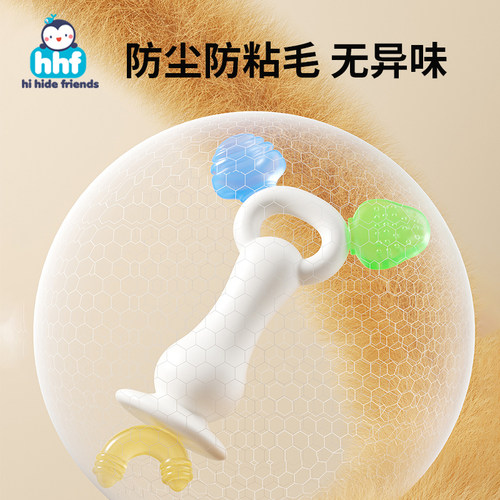 宝宝双头牙胶4-6个月以上出牙口欲期磨牙棒婴儿可啃咬水煮咬咬胶 - 图0