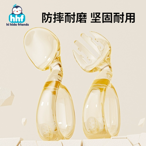 Детская ложка, вилка для тренировок для еды для кормления, посуда, руль