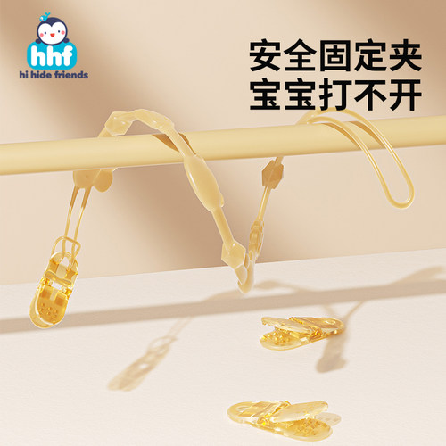 硅胶牙胶防掉链婴儿安抚奶嘴防丢绳子宝宝磨牙棒挂绳夹子玩具吊绳 - 图2