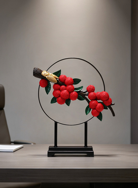 千堂彩环保树脂招财新中式客厅