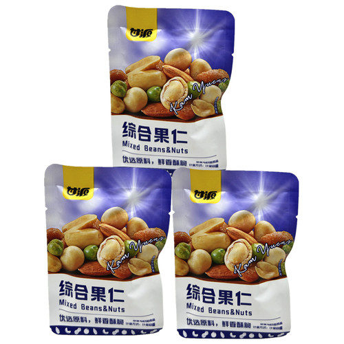 甘源综合果仁每日坚果零食特产小包装花生核桃仁青豌豆扁桃仁混合 - 图2