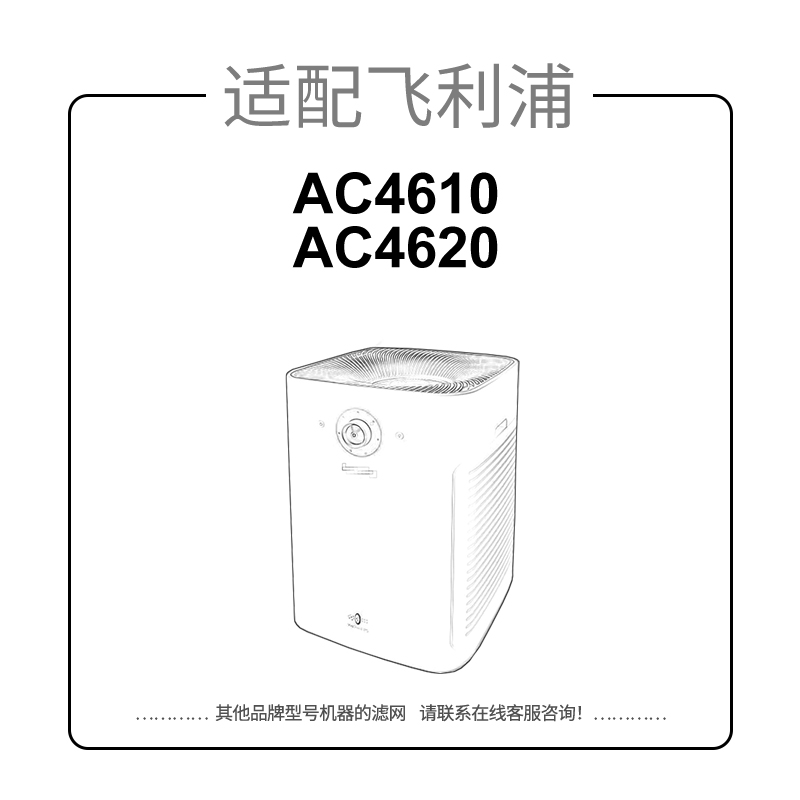 适配飞利浦空气净化器过滤芯AC4610/ac4620过滤网AC4167除甲醛-图0