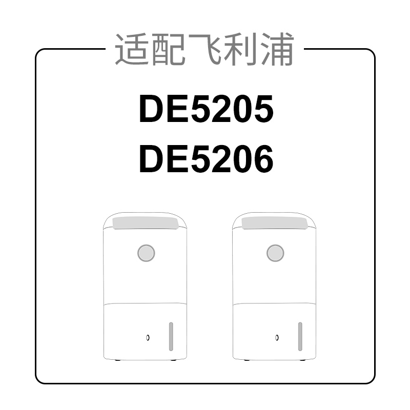 适用飞利浦空气净化器除湿机过滤网DE5206/DE5205/FY1119滤芯HEPA - 图0