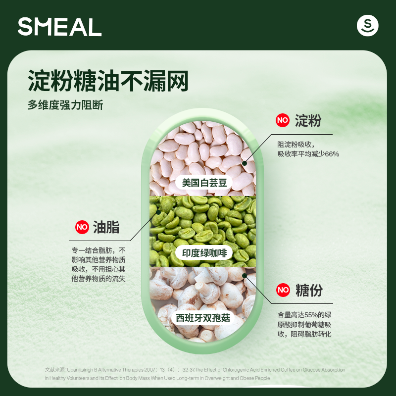 smeal双孢菇白芸豆酵素粉纤维粉 smeal膳食纤维/果蔬纤维