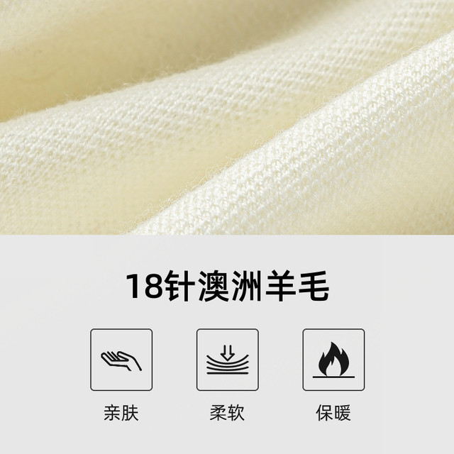 Biyinlefen autumn and winter men's warm and skin-friendly round neck pullover knitted woolen sweater