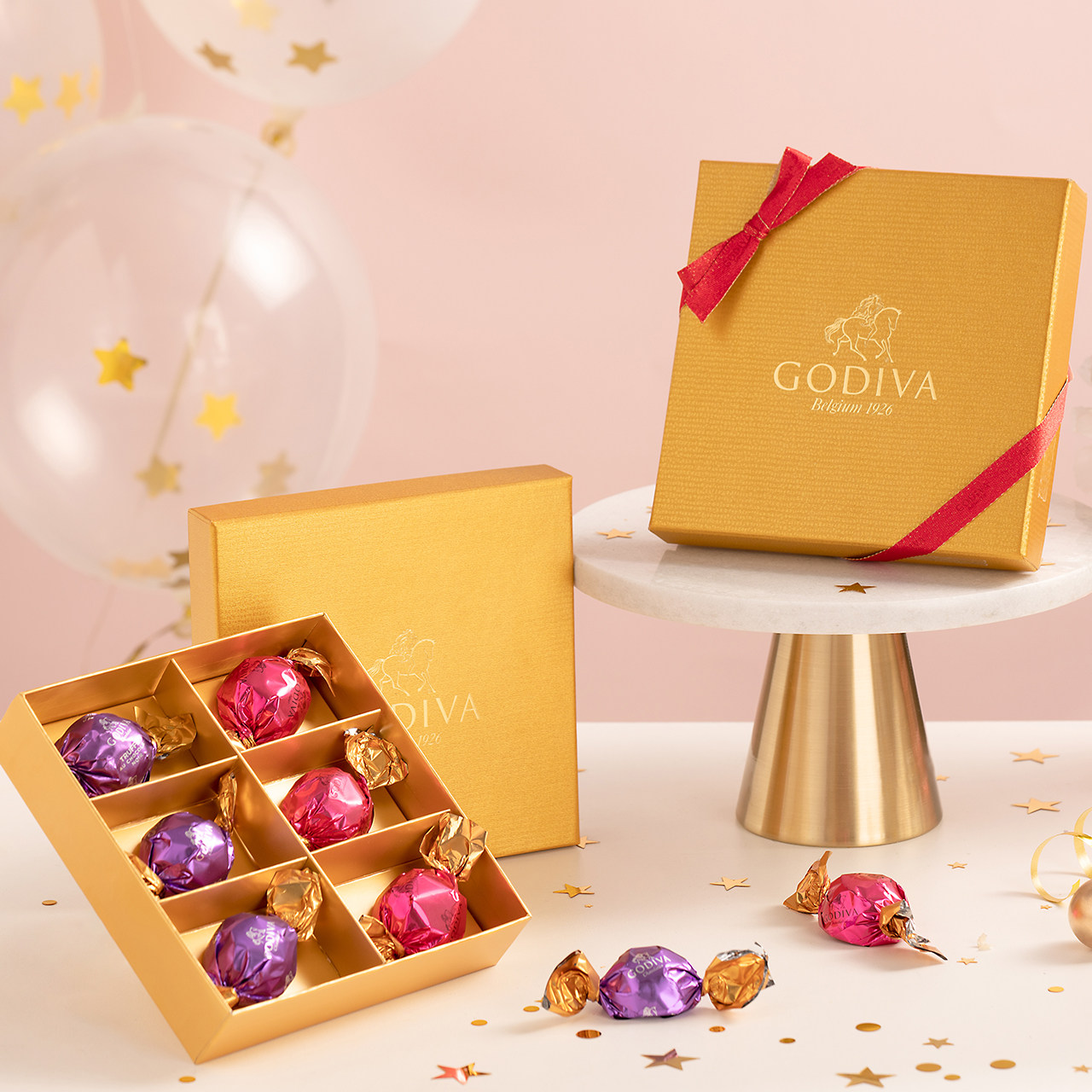 godiva歌帝梵巧克力喜糖6粒礼盒两粒松露黑巧婚礼godiva伴手礼_虎窝淘