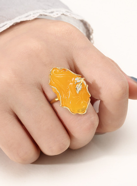 异形随形可开口调节半成品戒指