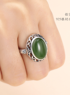 s925纯银女男款戒托单戒指空托