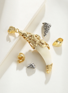 小动物牙尖防护套镂空狗牙空套托