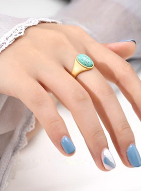 简约时尚戒指空托椭圆形戒托配件